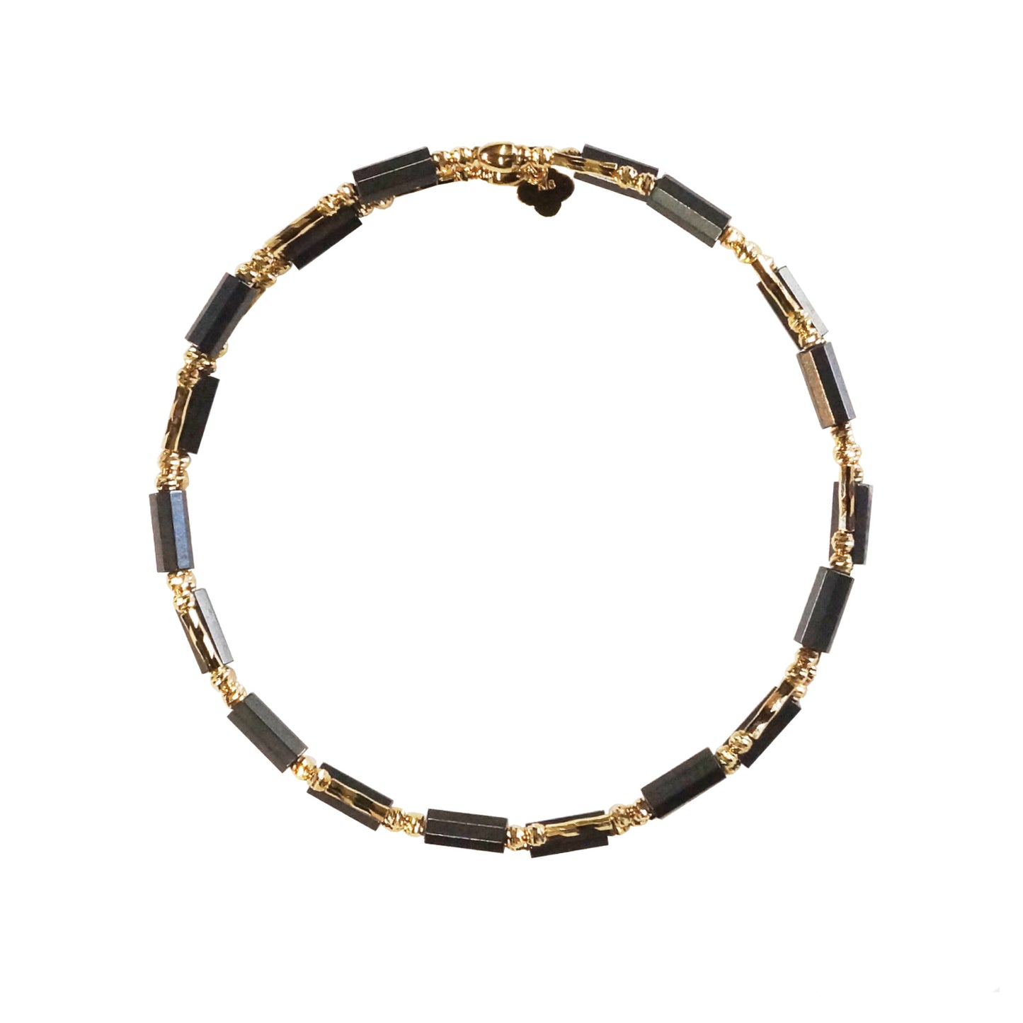 スパイラルブレスブラック / K18YG　A