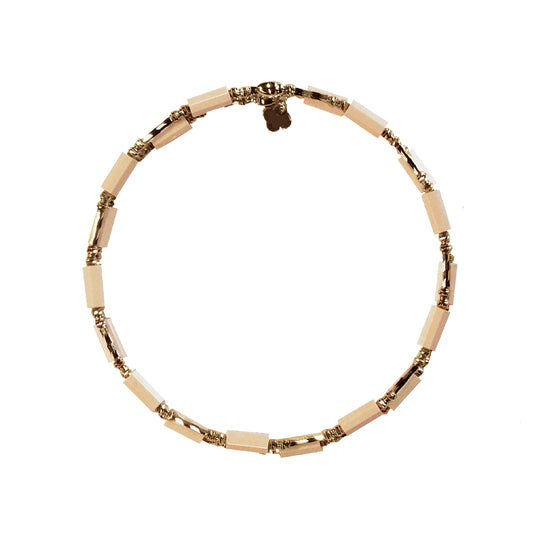 スパイラルブレスホワイト / K18YG　A