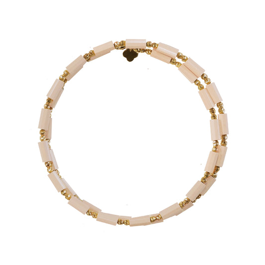 スパイラルブレスホワイト / K18YG　B